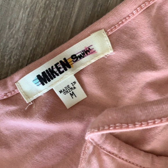 NWT Miken Lace-Up Swim Cover-up Dress - Picture 4 of 4